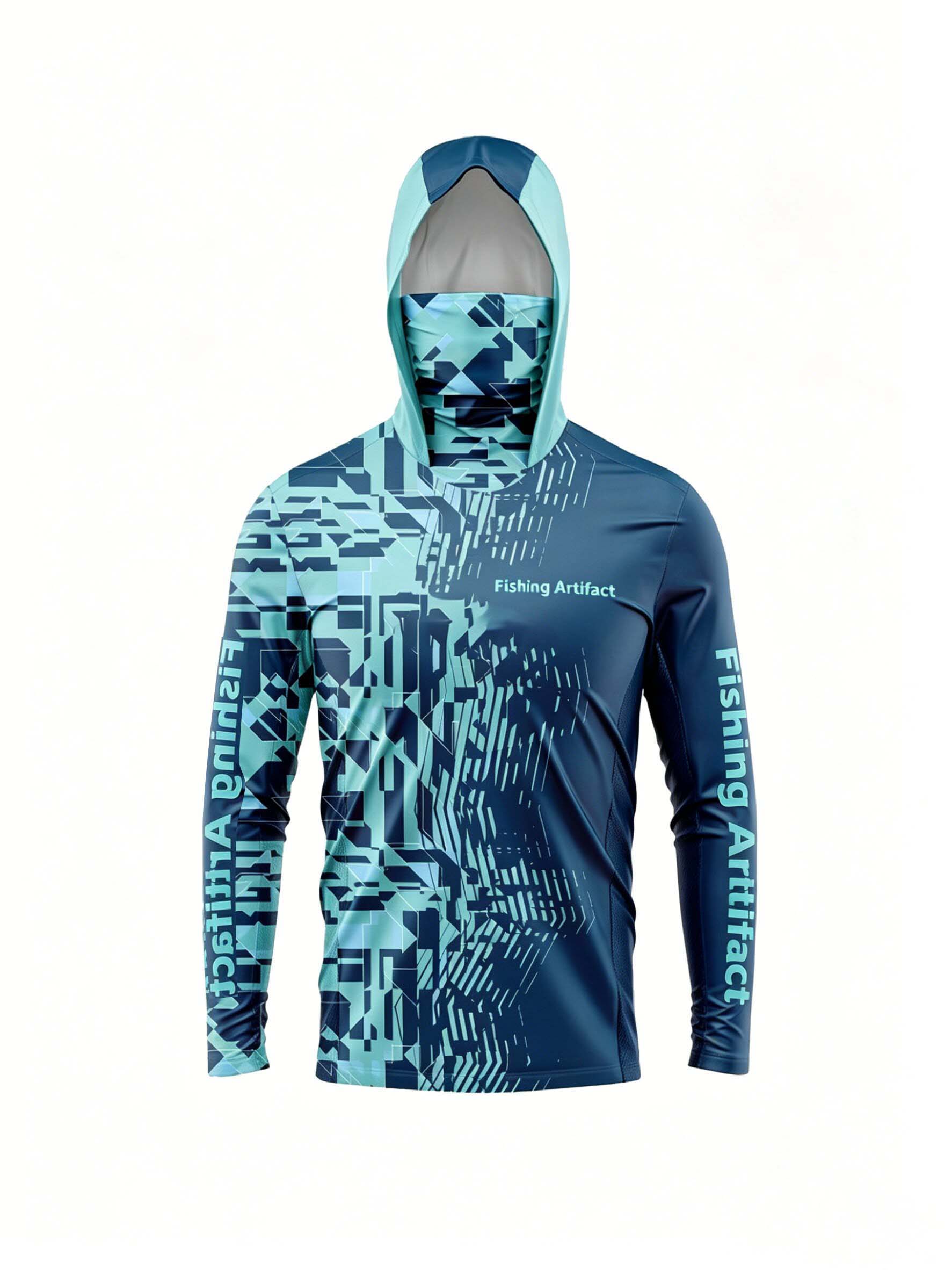 Sports Mask Breathable - Erkekler için Yazlık Balıkçılık Kapüşonlu Sweatshirt,
