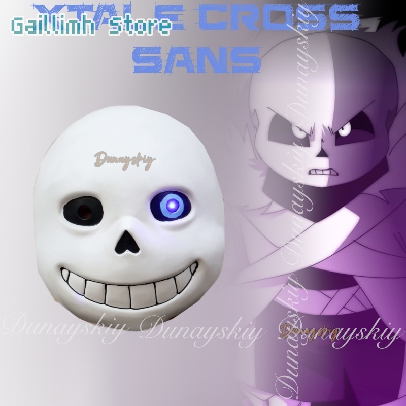 Black Face Mask Pack - UNDERTALE Oyunu XTALE Cross Sans Cosplay