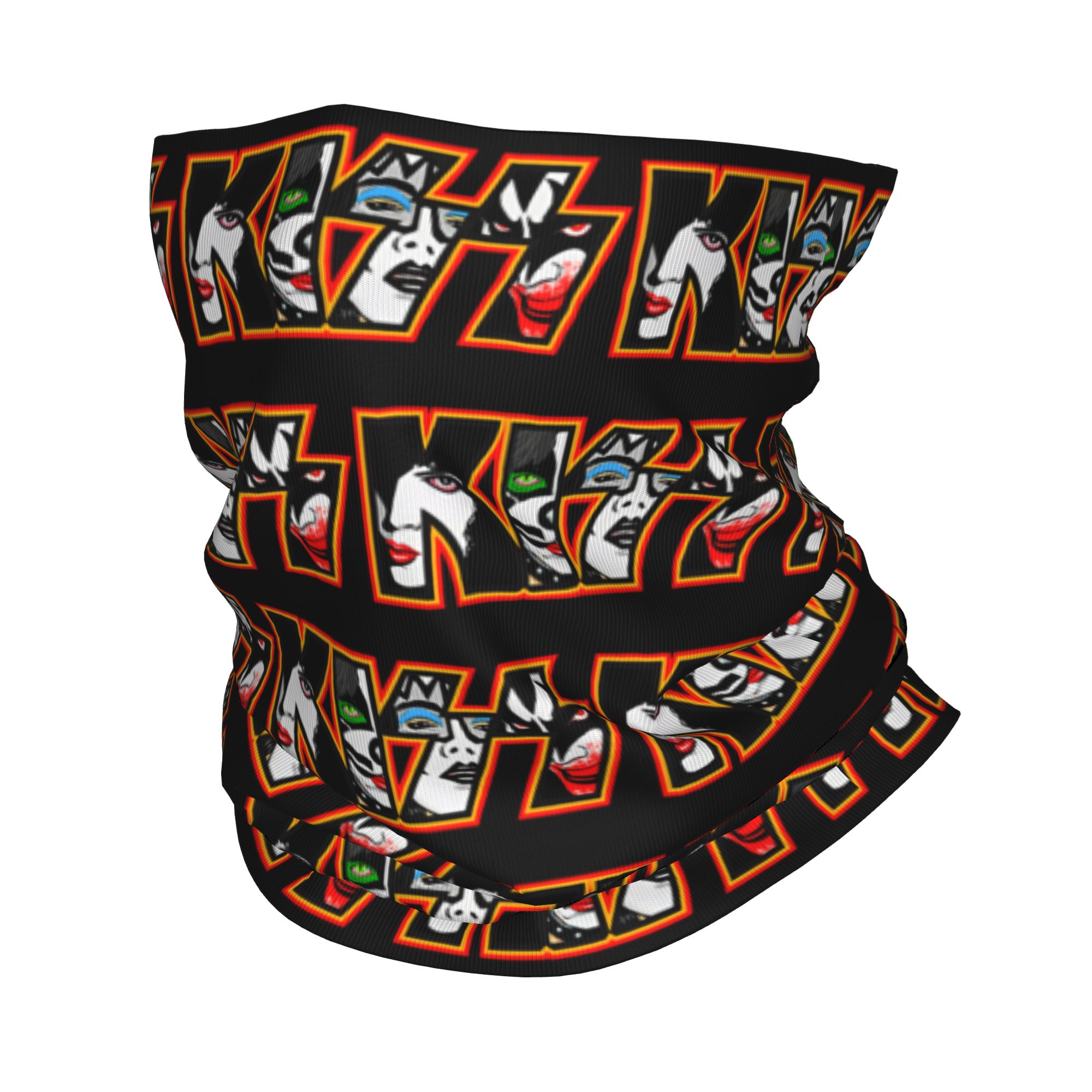 Neck Gaiter Face Cover - Özel Ağır Metal Rock K-Kisses Bandana