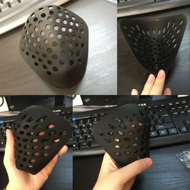 Silicone Mask Bracket - Siyah Kırmızı Silikon Maske Kapak Ay