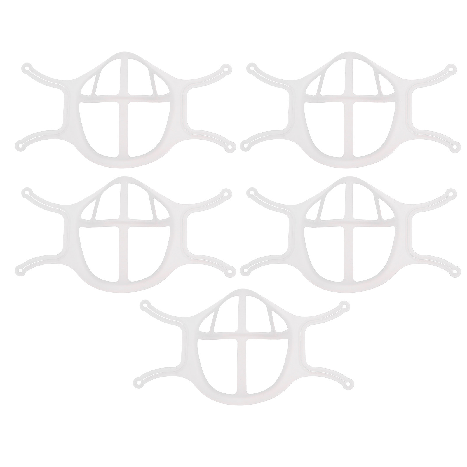 Silicone Mask Bracket - 5 Adet Nefes Alabilen Maske Tutucu,