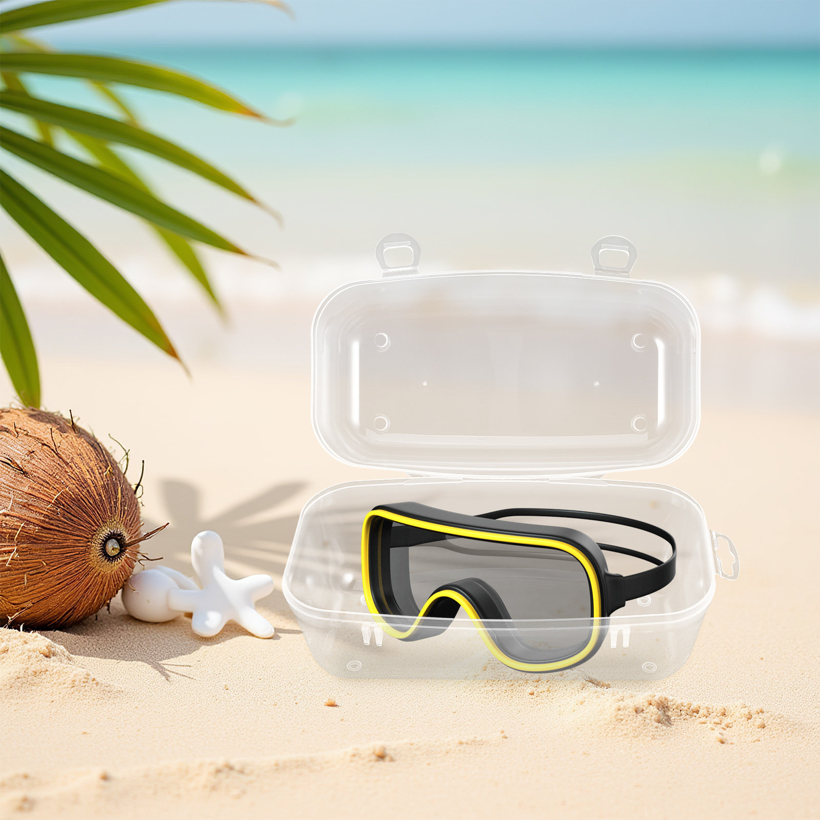 Mask Case Hard Shell - Dalış Maskeleri için Sert Kabuklu, Su