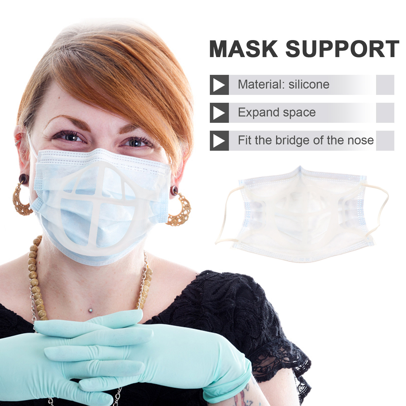 5 Adet Nefes Alabilen Maske Tu - Silicone Mask Bracket incelemesi ve fiyatı
